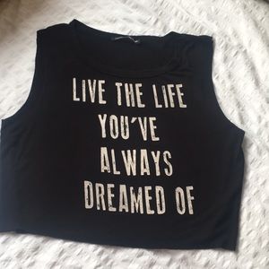 VINTAGE Graphic crop top